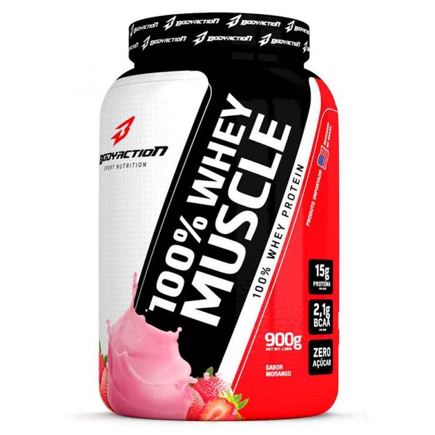 100% WHEY MUSCLE - 900g - BODY ACTION