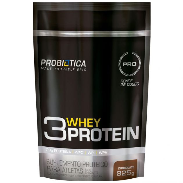 3 WHEY PROTEIN - REFIL - 825g - PROBIÓTICA