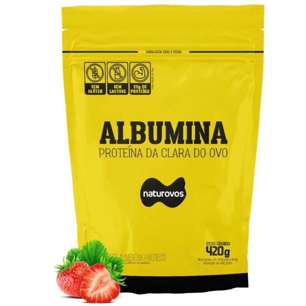 ALBUMINA - 420g - REFIL - NATUROVOS