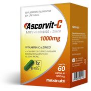 ASCORVIT-C + ZINCO - 60 CAPS - MAXINUTRI