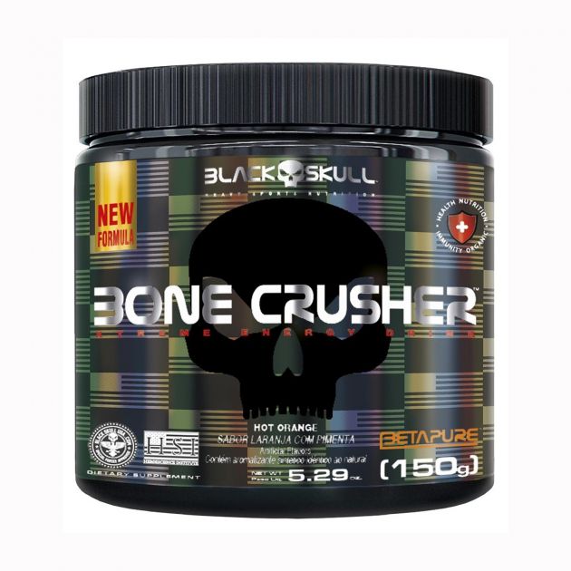 BONE CRUSHER HOT ORANGE - 150g - BLACK SKULL