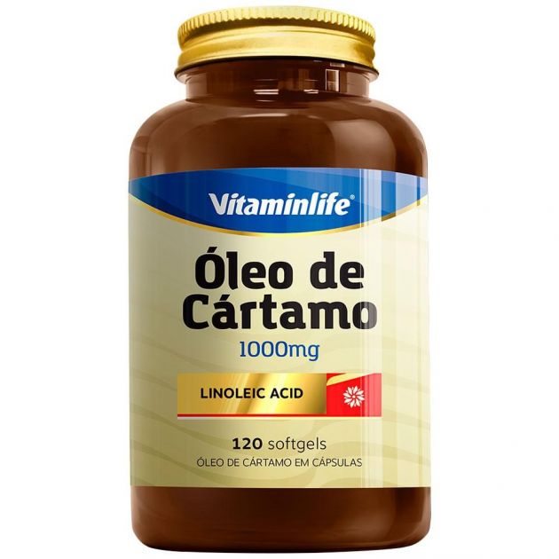 ÓLEO DE CÁRTAMO - 120 CAPS - VITAMINLIFE