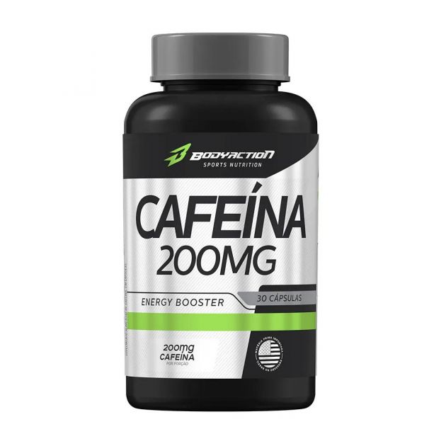 CAFEÍNA 200mg - 30 CAPS - BODY ACTION