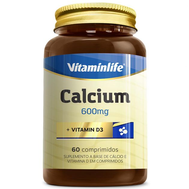 CALCIUM 600MG - 60 COMPRIMIDOS - VITAMINLIFE