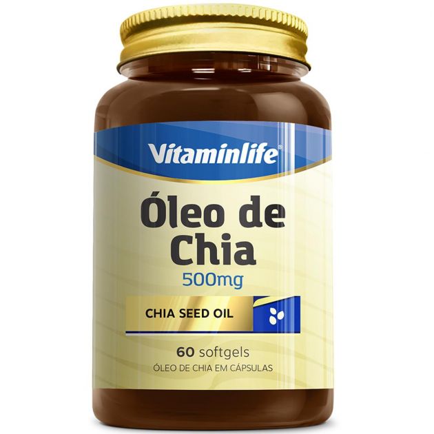 ÓLEO DE CHIA - 60 CAPS - VITAMINLIFE