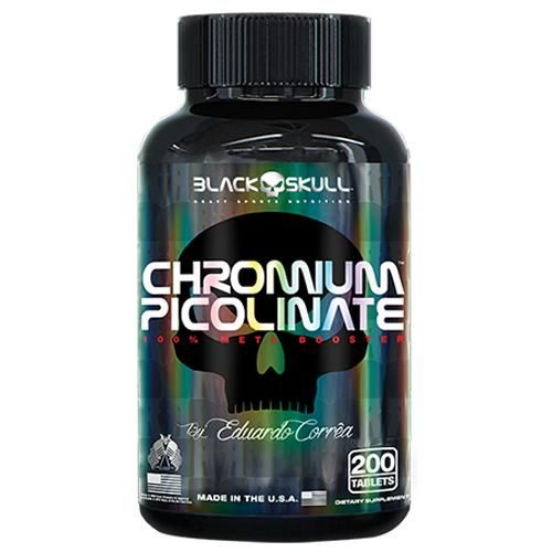 CHROMIUM PICOLINATE - 200 TABS - BLACK SKULL