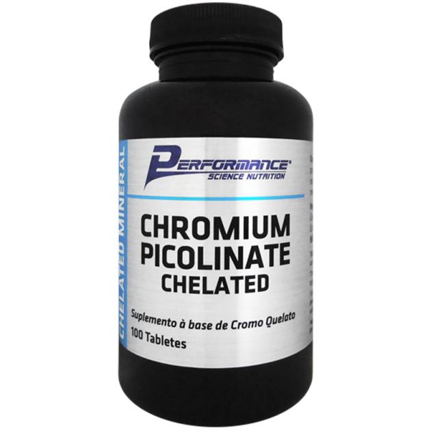 CHROMIUM PICOLINATE CHELATED - 100 TABS - PERFORMANCE NUTRITION