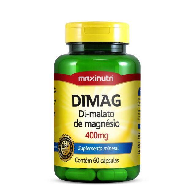 DIMAG DI-MALATO DE MAGNÉSIO - 60 CAPS - MAXINUTRI