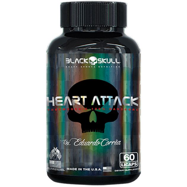 HEART ATTACK - 60 CAPS - BLACK SKULL