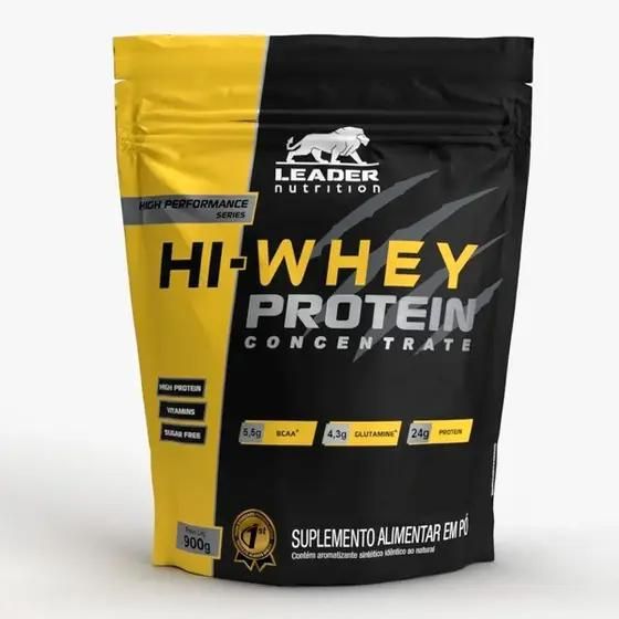 HI-WHEY PROTEIN 100% CONCENTRATE REFIL - 900g - LEADER NUTRITION