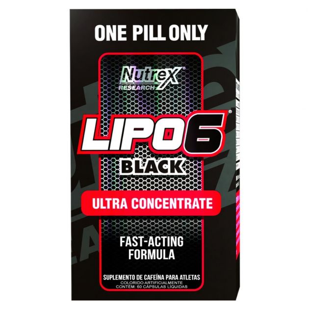 LIPO 6 BLACK ULTRA CONCENTRATE - 60 CAPS - NUTREX RESEARCH