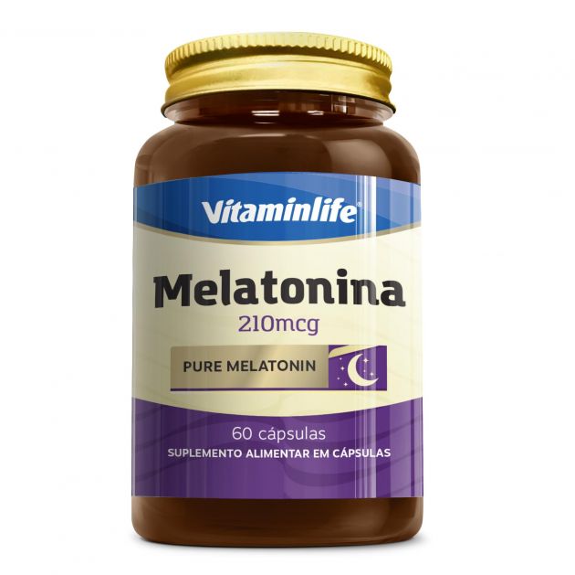 MELATONINA 210mcg - 60 CAPS - VITAMINLIFE