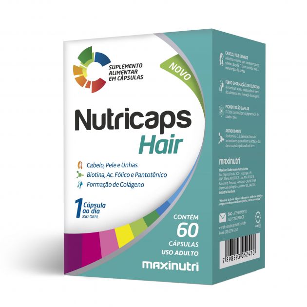 NUTRICAPS HAIR - 60 CAPS - MAXINUTRI