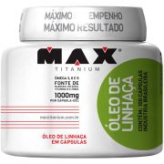 ÓLEO DE LINHAÇA 1000mg - 100 CAPS - MAX TITANIUM