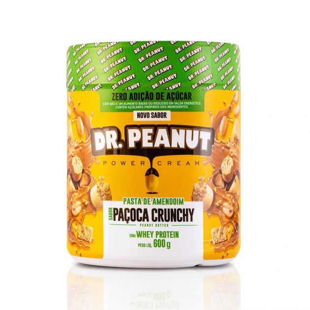 PASTA DE AMENDOIM PAÇOCA C/ WHEY - 600g - DR PEANUT