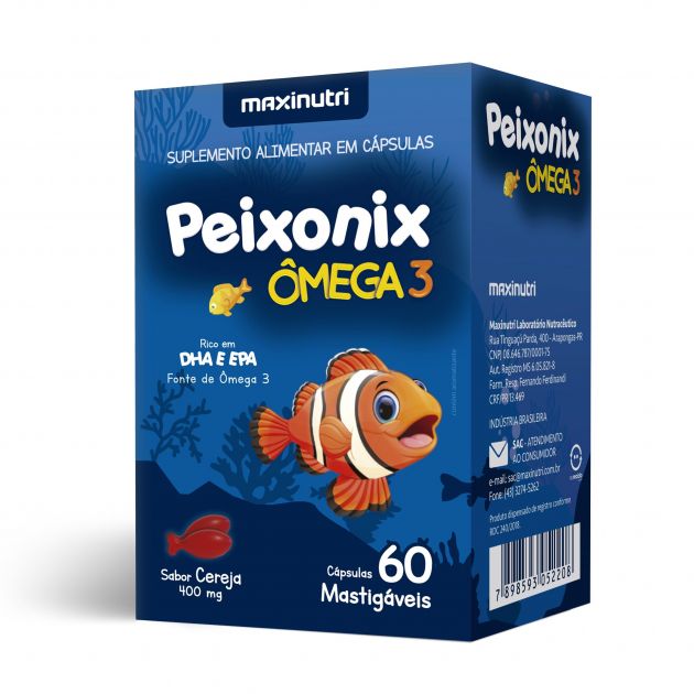 PEIXONIX ÔMEGA 3 - 60 CAPS - MAXINUTRI