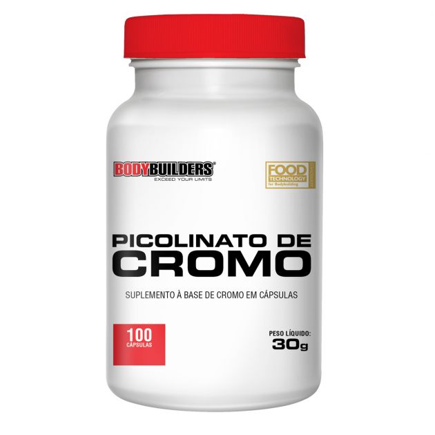 PICOLINATO DE CROMO - 100 CAPS - BODY BUILDERS